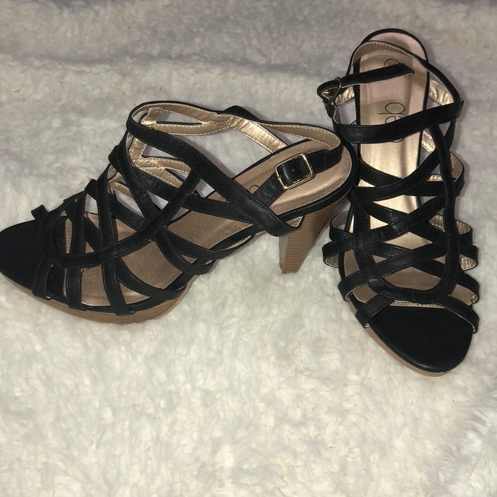 Strapped heels